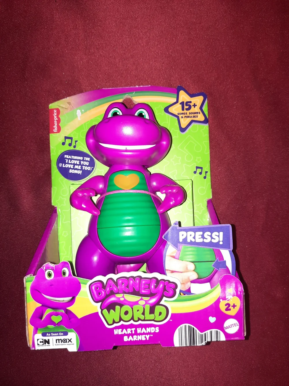 Barney's World Heart Hands Barney Singing And Talking Collectible